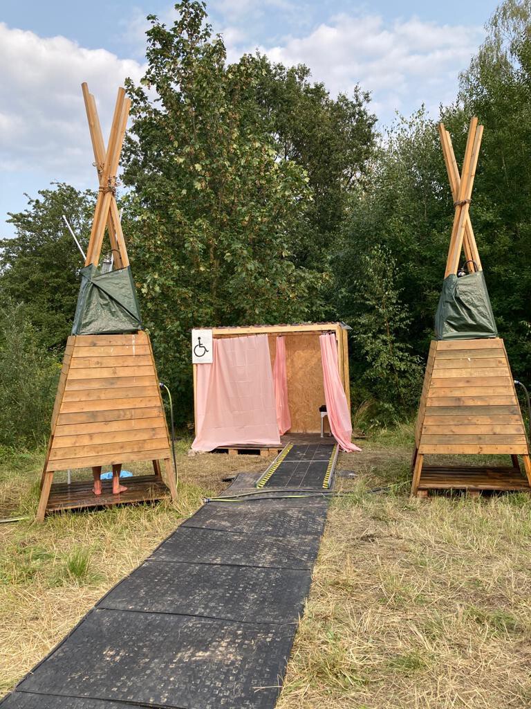 Selbstgebaute Dusche