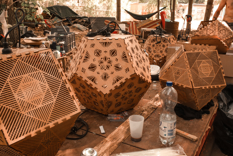 Aufbau des Praerie Festivals